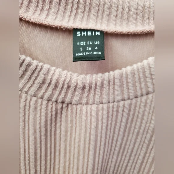 SHEIN LIGHT PINK LONG SLEEVES DRESS - Picture 4 of 7